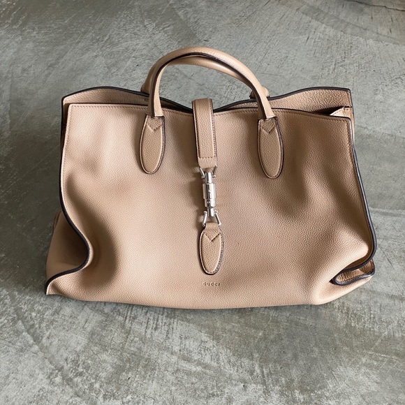 Gucci Jackie Pebbled Large Leather Tote - Picture 16 of 16